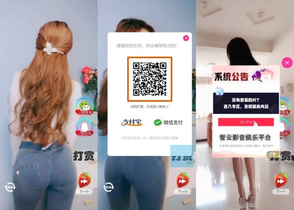 H5随机短视频滑动版带打赏源码，可封装APP软件或嵌入式观看鱼见海科技-小程序源码-网站源码-免费源码鱼见海资源网-免费PHP网站源码模板,插件软件资源分享平台！