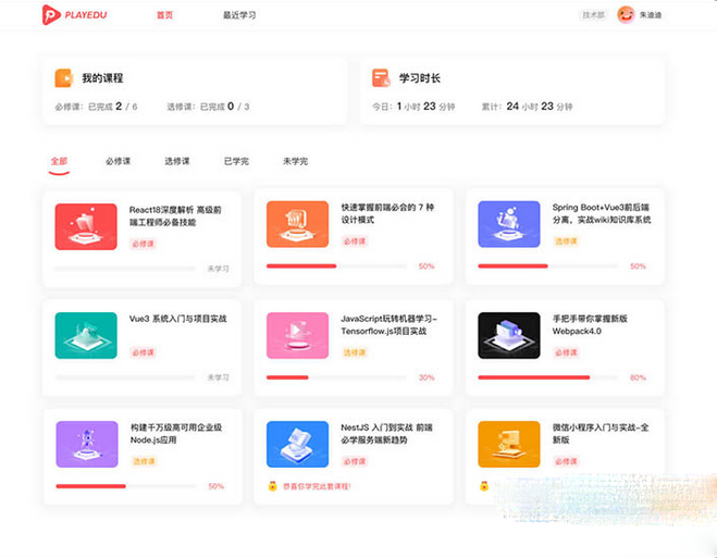 图片[2]鱼见海科技-小程序源码-网站源码-免费源码PlayEdu搭建私有化内部培训平台 内部培训平台的系统鱼见海科技-小程序源码-网站源码-免费源码鱼见海资源网-免费PHP网站源码模板,插件软件资源分享平台！
