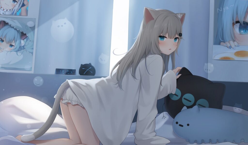 猫羽雫电脑壁纸 猫耳女孩 猫娘动漫壁纸 4K 分辨率4000*2336鱼见海科技-小程序源码-网站源码-免费源码鱼见海资源网-免费PHP网站源码模板,插件软件资源分享平台！